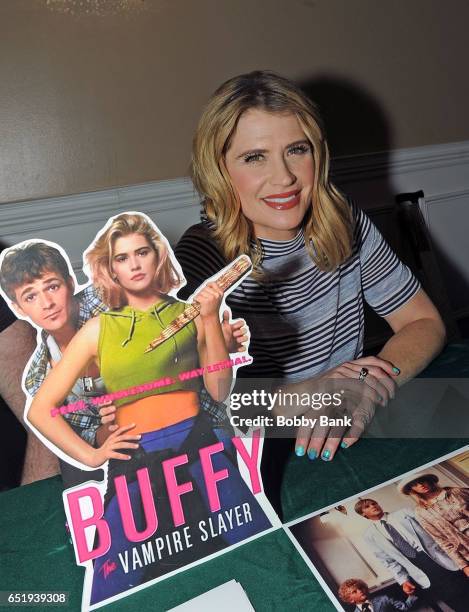 Kristy Swanson attends the 2017 Monster Mania Con at NJ Crowne Plaza Hotel on March 10, 2017 in Cherry Hill, New Jersey.