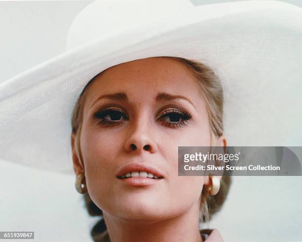 Actress Faye Dunaway as insurance investigator Vicki Anderson in the heist film 'The Thomas Crown Affair', 1968.