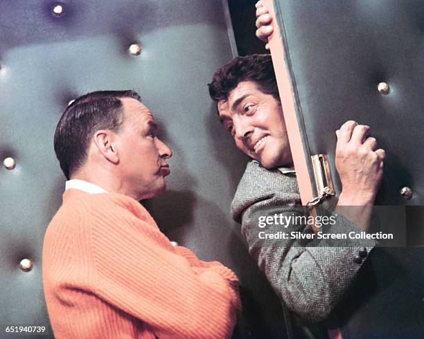 Actors and singers Frank Sinatra and Dean Martin , circa 1965. (