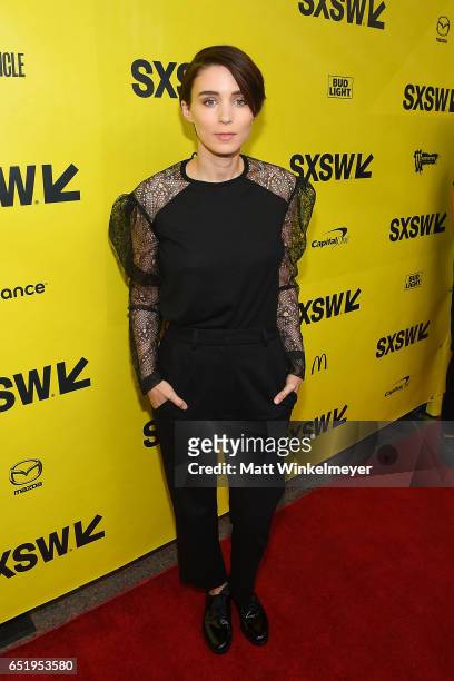 Actress Rooney Mara attends the "Song To Song" premiere 2017 SXSW Conference and Festivals at Paramount Theatre on March 10, 2017 in Austin, Texas.