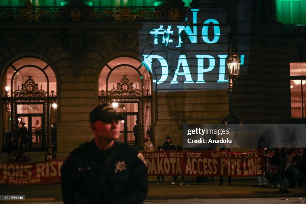 Dakota Access Pipeline Protest in San Francisco