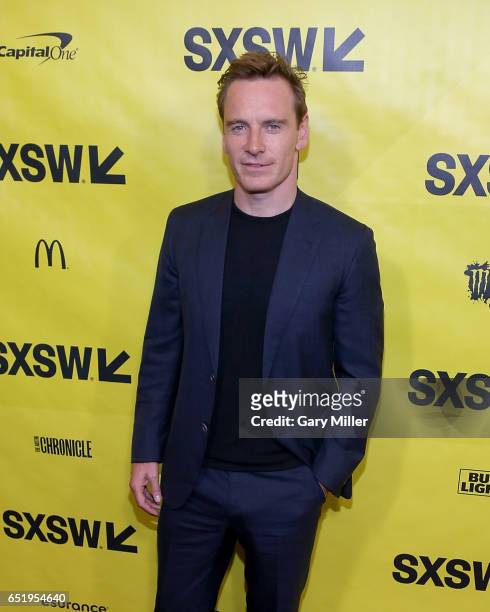 Michael Fassbender attends a screening of the 1979 film Alien with previews of the new Alien Covenant at the Paramount Theater during the South By...