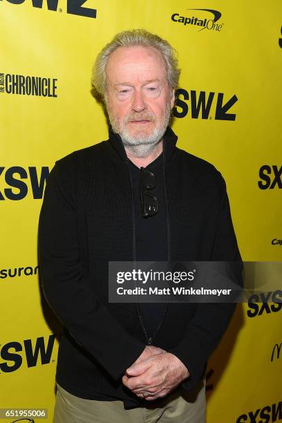 Director Sir Ridley Scott attends the "Alien" premiere 2017 SXSW Conference and Festivals on March 10, 2017 in Austin, Texas.