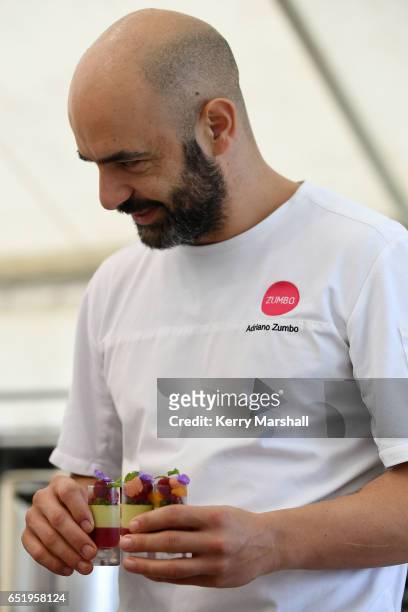 Australian pastry chef Adriano Zumbo hosts a VIP dessert degustation during 2017 Horse of the Year on March 11, 2017 in Hastings, New Zealand.