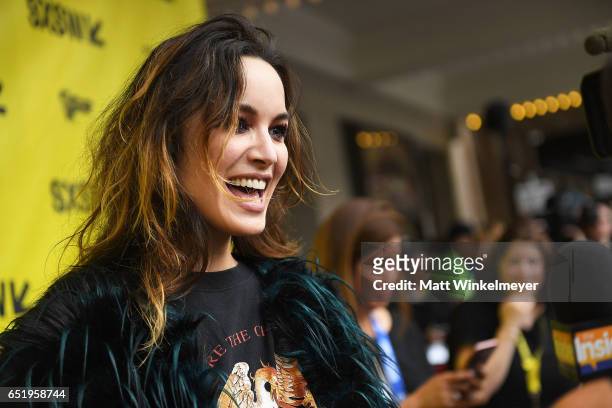 Actress Berenice Marlohe attends the "Song To Song" premiere 2017 SXSW Conference and Festivals at Paramount Theatre on March 10, 2017 in Austin,...