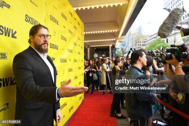 Actor Tanner Beard attends the "Song To Song" premiere 2017 SXSW Conference and Festivals at Paramount Theatre on March 10, 2017 in Austin, Texas.