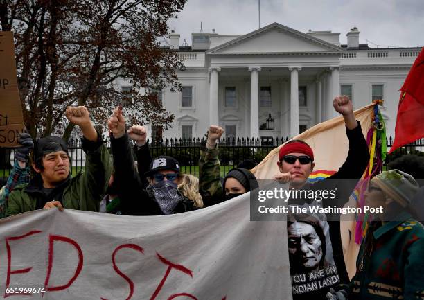 Hundreds of Native Americans and supporters protested the DAPL by taking to DC's streets today. They marched from Corp of Engineers building to...