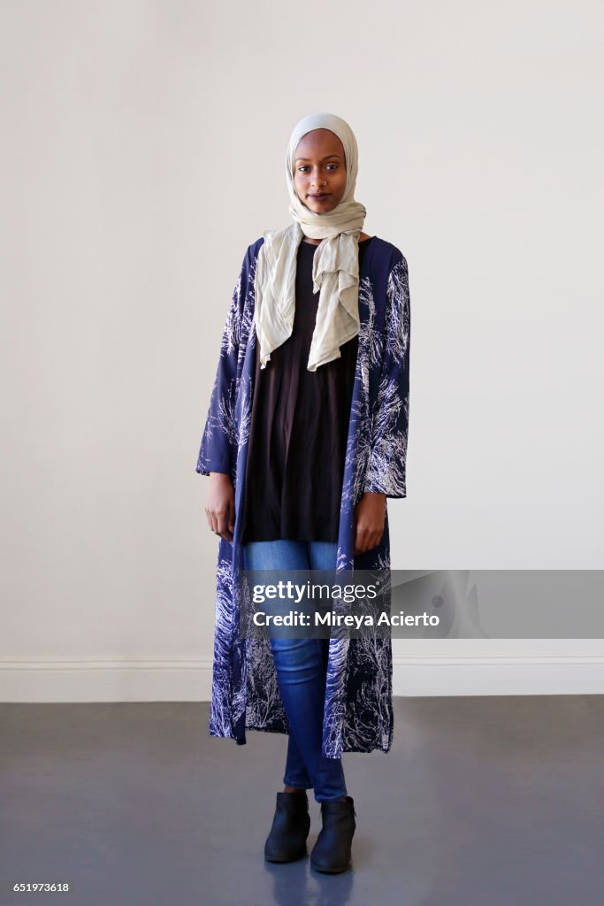 Young Muslim Woman in studio setting