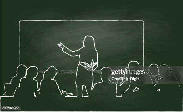 illustrations, cliparts, dessins animés et icônes de concentration de l’enseignant - salle de classe tableau