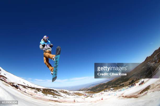 Seppe Smits of Belgium during the Men's Slopestyle Final on day four of the FIS Freestyle Ski and Snowboard World Championships 2017 on March 11,...