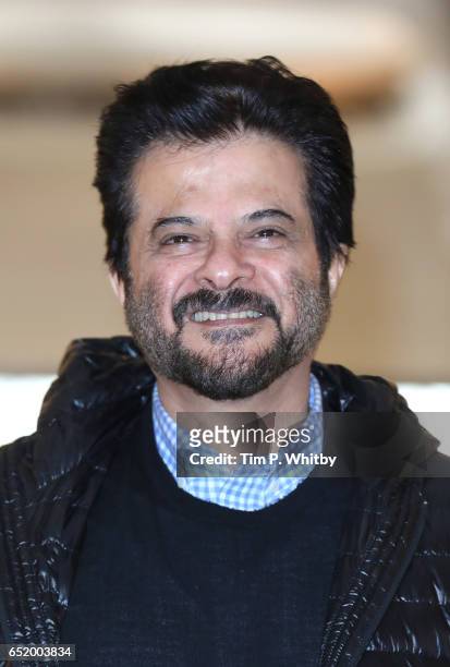 Bollywood Star Anil Kapoor attends a photocall for the Bollywood comedy 'Mubarakan' on March 11, 2017 at the Sheraton Park Lane Hotel in London,...