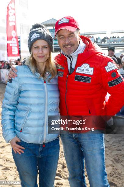 Miriam Lahnstein and Till Demtroeder during the 'Baltic Lights' charity event on March 11, 2017 in Heringsdorf, Germany. Every year German actor Till...