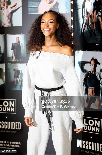 Jourdan Dunn launches the 'Lon Dunn+ Missguided' collection at Missguided's Westfield Store on March 11, 2017 at Westfield Stratford in London,...