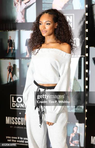 Jourdan Dunn launches the 'Lon Dunn+ Missguided' collection at Missguided's Westfield Store on March 11, 2017 at Westfield Stratford in London,...