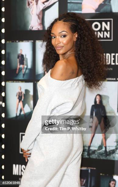 Jourdan Dunn launches the 'Lon Dunn+ Missguided' collection at Missguided's Westfield Store on March 11, 2017 at Westfield Stratford in London,...