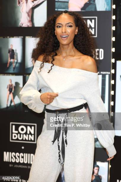 Jourdan Dunn launches the 'Lon Dunn+ Missguided' collection at Missguided's Westfield Store on March 11, 2017 at Westfield Stratford in London,...