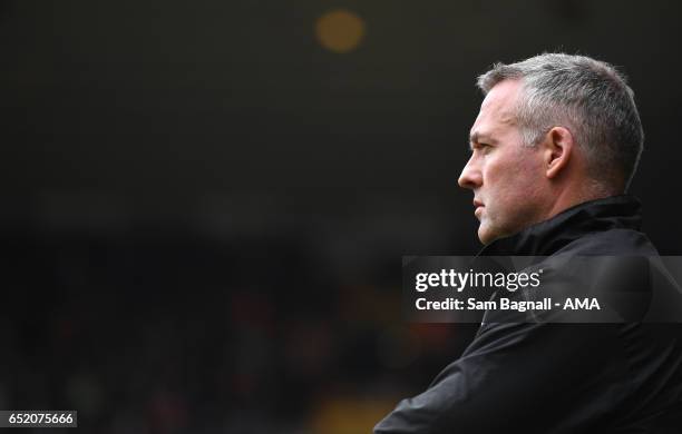 Paul Lambert manager / head coach of Wolverhampton Wanderers during the Sky Bet Championship match between Wolverhampton Wanderers and Rotherham...