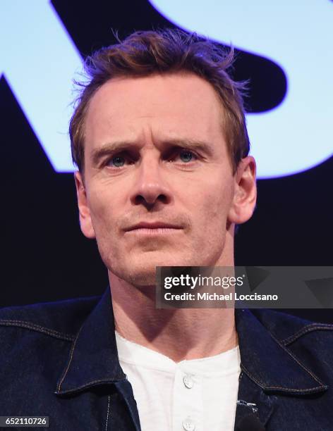 Actor Michael Fassbender takes part in the Made in Austin: A Look Into "Song To Song" panel discussion during 2017 SXSW Conference and Festivals at...