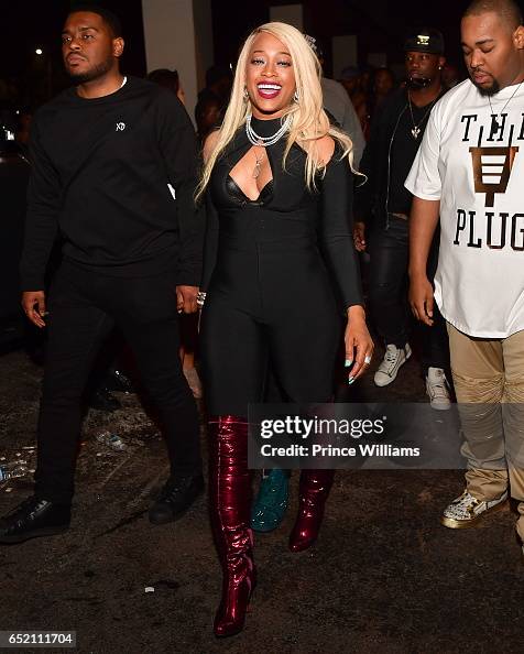 Michelle Devitt Rapper Rapper Trina attends K. Michelle Birthday Celebration at Gold Room on ...