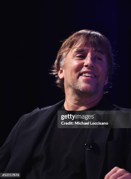 Filmmaker Richard Linklater takes part in the Made in Austin: A Look Into "Song To Song" panel discussion during 2017 SXSW Conference and Festivals...