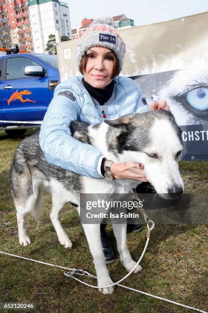 German actress Anouschka Renzi attends the 'Baltic Lights' charity event on March 11, 2017 in Heringsdorf, Germany. Every year German actor Till...