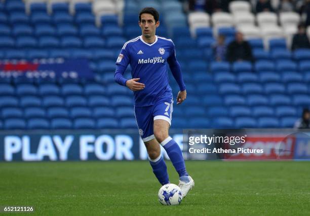 Peter Whittingham of Cardiff City during the Sky Bet Championship match between Cardiff City and Birmingham City at The Cardiff City Stadium on March...