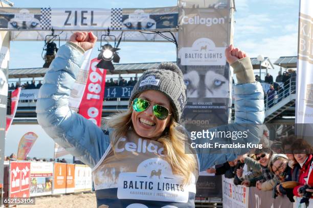 Miriam Lahnstein attends the 'Baltic Lights' charity event on March 11, 2017 in Heringsdorf, Germany. Every year German actor Till Demtroder hosts a...