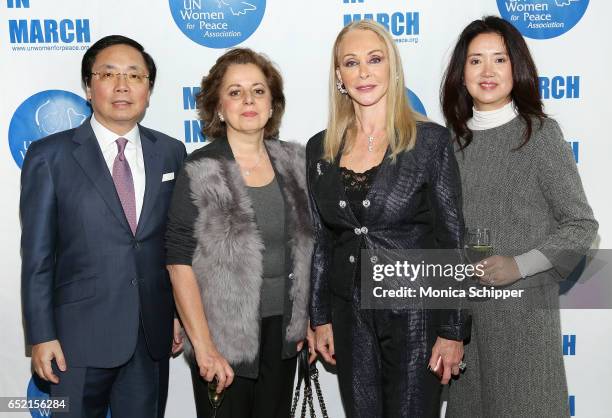 Barbara Winston and guests attend the 4th Annual UN Women For Peace Association Awards Luncheon at United Nations on March 10, 2017 in New York City.