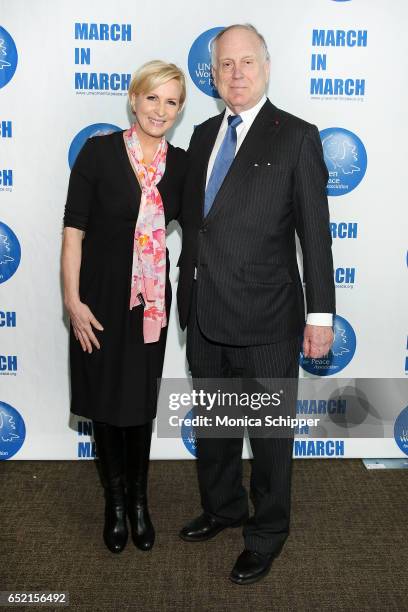 Ronald Lauder and guest attend the 4th Annual UN Women For Peace Association Awards Luncheon at United Nations on March 10, 2017 in New York City.