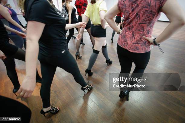 Kaja Sobieraj gives dancing lessons in her studio in Bydgoszcz, Poland on 11 March, 2017. On the occasion of the week in which Internationasl Womens...