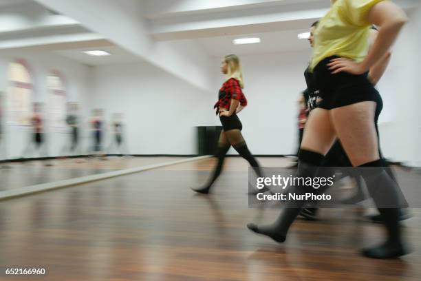 Kaja Sobieraj gives dancing lessons in her studio in Bydgoszcz, Poland on 11 March, 2017. On the occasion of the week in which Internationasl Womens...