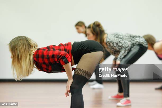 Kaja Sobieraj gives dancing lessons in her studio in Bydgoszcz, Poland on 11 March, 2017. On the occasion of the week in which Internationasl Womens...