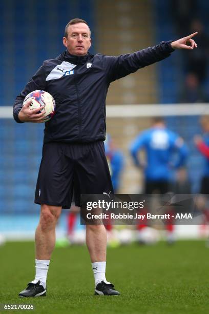 Steve Eyre assistant head coach / manager of Chesterfield during the Sky Bet League One match between Chesterfield and Shrewsbury Town at Proact...