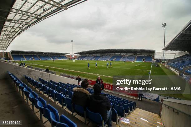 General view of the stadium before the Sky Bet League One match between Chesterfield and Shrewsbury Town at Proact Stadium on March 11, 2017 in...