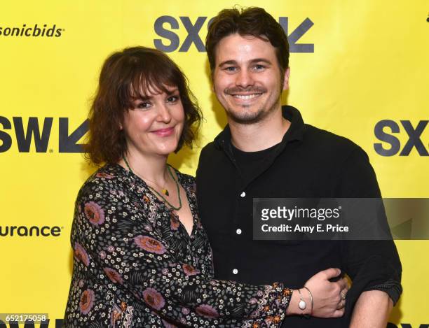 Actors Melanie Lynskey and Jason Ritter attend 'A Conversation with Melanie Lynskey' during 2017 SXSW Conference and Festivals at Austin Convention...