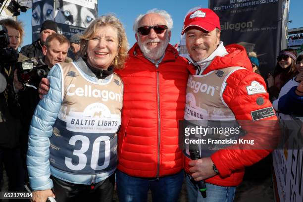 Jutta Speidel, Dieter Hallervorden and Till Demtroeder attend the 'Baltic Lights' charity event on March 11, 2017 in Heringsdorf, Germany. Every year...