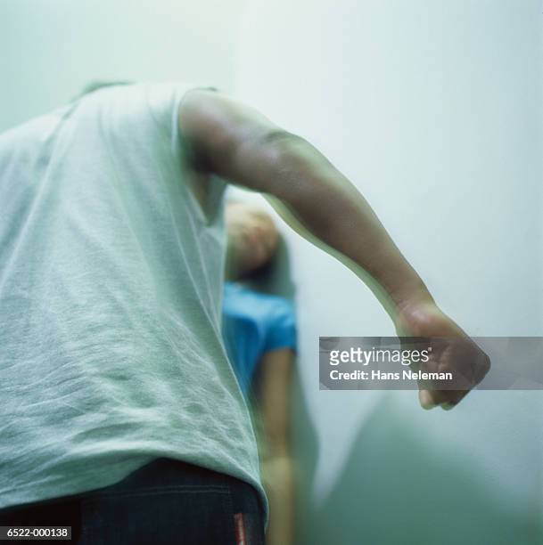 man and woman fighting - punching stock pictures, royalty-free photos & images