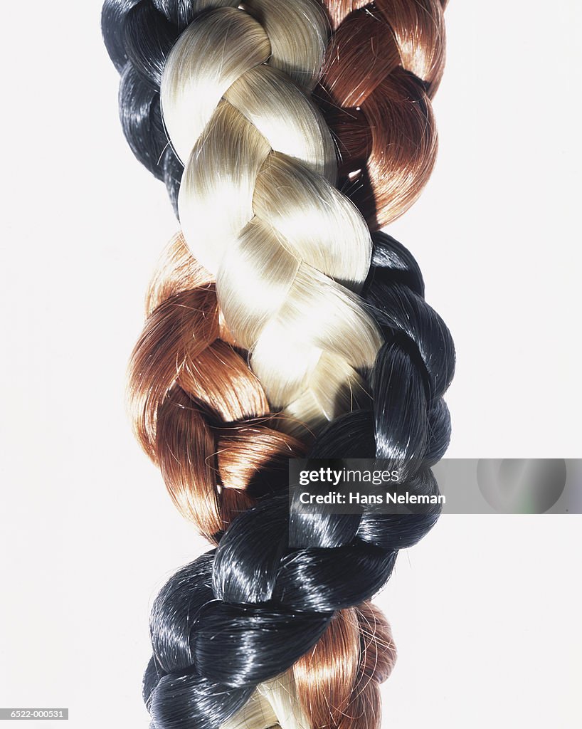 Braids of Colored Hair