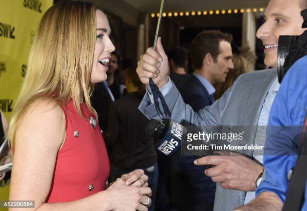 Caity Lotz attends the Film premiere of "Small Town Crime" during 2017 SXSW Conference and Festivals at the Paramount Theater on March 11, 2017 in...