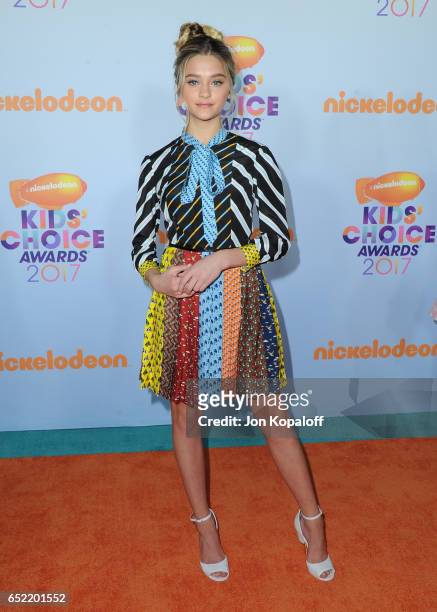 Actor Lizzy Greene at Nickelodeon's 2017 Kids' Choice Awards at USC Galen Center on March 11, 2017 in Los Angeles, California.