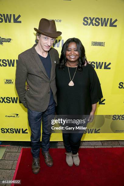 John Hawkes and Octavia Spencer attend the premiere of Small Town Crime at the Paramount Theater during the South By Southwest Film Festival on March...
