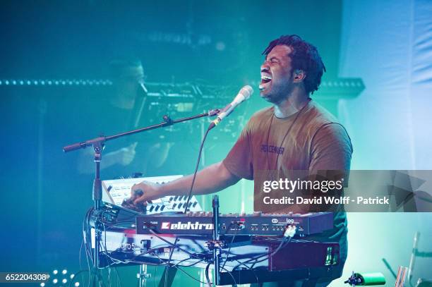 Sampha performs at La Cigale on March 11, 2017 in Paris, France.