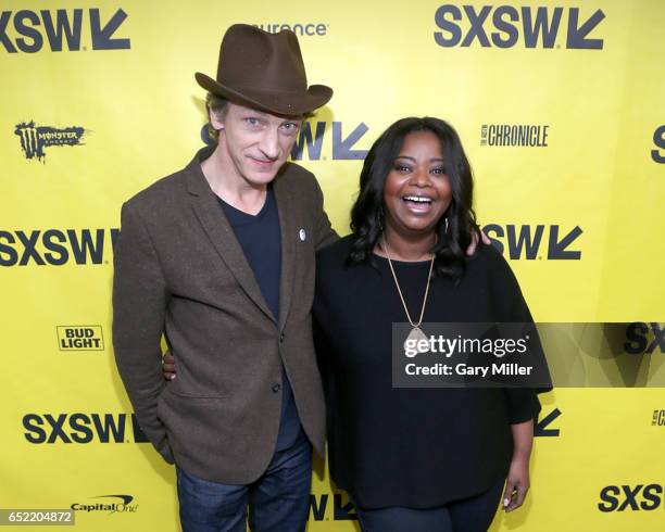 John Hawkes and Octavia Spencer attend the premiere of Small Town Crime at the Paramount Theater during the South By Southwest Film Festival on March...