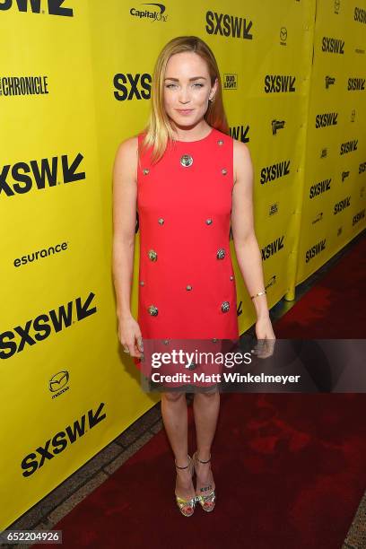 Actress Caity Lotz attends the "Small Town Crime" premiere 2017 SXSW Conference and Festivals on March 11, 2017 in Austin, Texas.