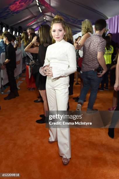 Actor Ella Anderson at Nickelodeon's 2017 Kids' Choice Awards at USC Galen Center on March 11, 2017 in Los Angeles, California.