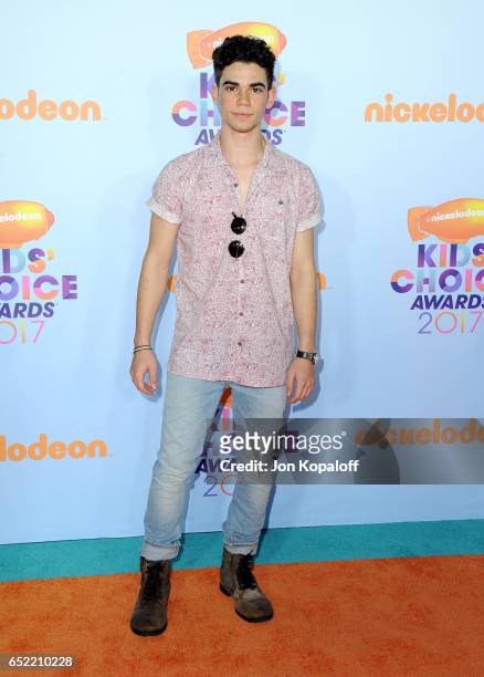 Actor Cameron Boyce at Nickelodeon's 2017 Kids' Choice Awards at USC Galen Center on March 11, 2017 in Los Angeles, California.
