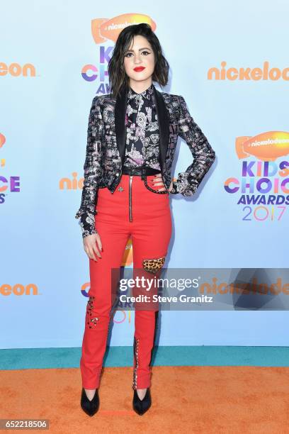 Actor Laura Marano at Nickelodeon's 2017 Kids' Choice Awards at USC Galen Center on March 11, 2017 in Los Angeles, California.