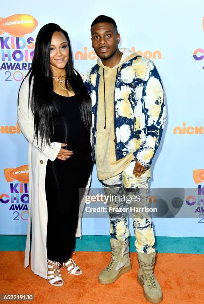 Actor Kel Mitchell and Asia Lee at Nickelodeon's 2017 Kids' Choice Awards at USC Galen Center on March 11, 2017 in Los Angeles, California.