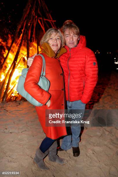 Jutta Speidel and Andre Eisermann attend the 'Baltic Lights' charity event on March 11, 2017 in Heringsdorf, Germany. Every year German actor Till...