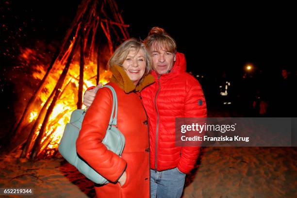 Jutta Speidel and Andre Eisermann attend the 'Baltic Lights' charity event on March 11, 2017 in Heringsdorf, Germany. Every year German actor Till...